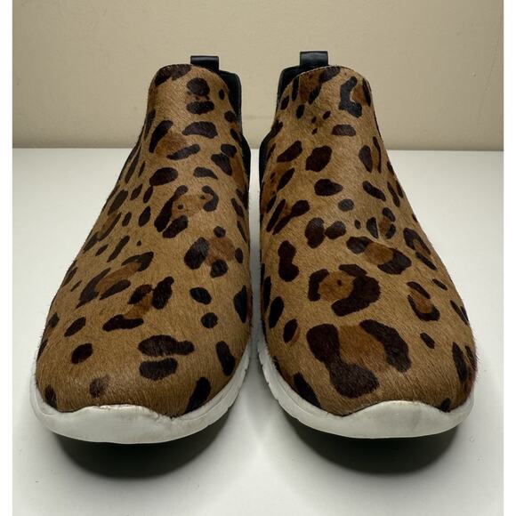 Cole Haan ZeroGrand Bootie Womens 8B Ocelot HairCalf Print Pull On Sneaker - Picture 2 of 10